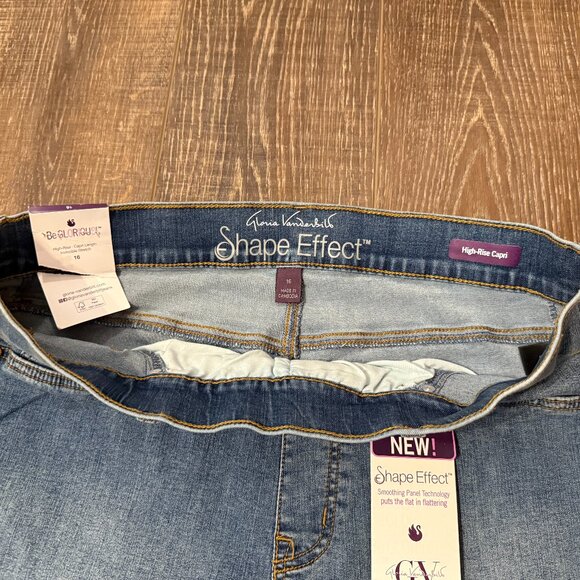 Gloria Vanderbilt Pull-On Hi-Rise Capri Jeans – Size 16 - Picture 14 of 16